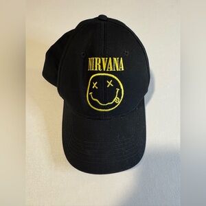 NIRVANA Cap in Black with Yellow Logo